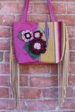 Leather & Serape Handbag