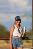 Cobalt & Silver Athletic Roper Hat