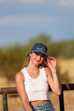 Cobalt & Silver Athletic Roper Hat