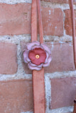 Leather Flower Headstall