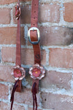 Leather Flower Headstall