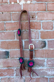Leather Flower Headstall