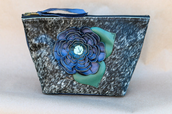 Cowhide Makeup Bag