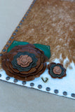 12 x 25 Cowhide Centerpiece