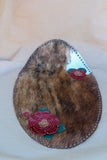 15 x 25 Oval Cowhide Centerpiece