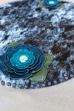 18" Cowhide Centerpiece